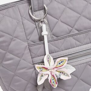 Vera Bradley Bag Charm Park Flower NWT